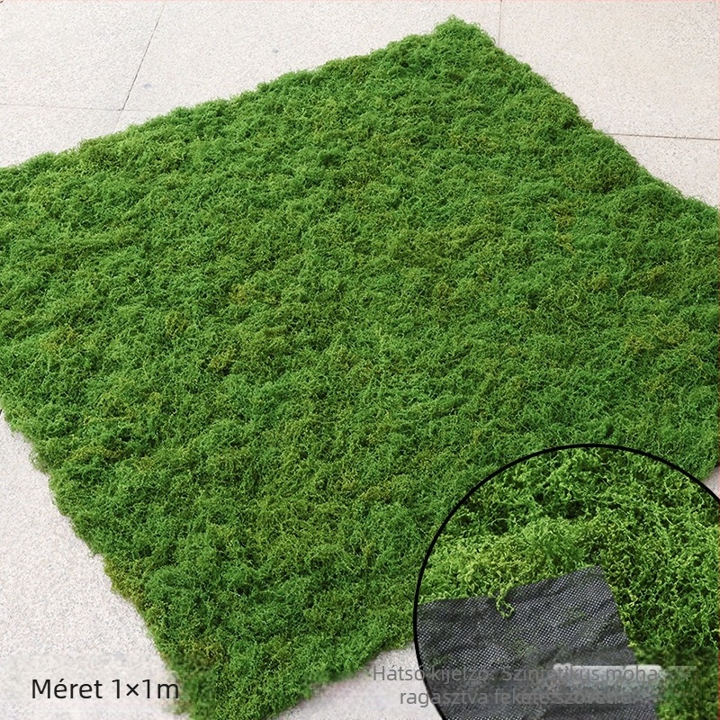 Soaring Selyemvirág Brushed Grass Moss Turf Mikro Tájkép Dísz — Nedves érintésű felület, esküvőkre, kültérre és otthoni dekorációhoz