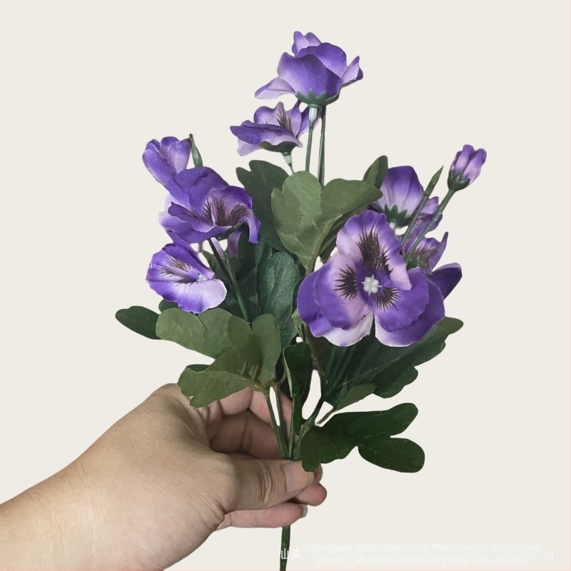 Mesterséges selyem virágcsokor többágú dizájnnal kültéri virágtartókhoz, asztali díszítéshez és esküvőhöz (Selyem virágok; styling, injekciós formázás; esküvő, kültér, fotórekvizit, otthoni dekoráció)