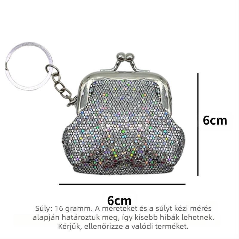 Női érmés pénztárca — vászon anyag, szabadidős utazási stílus, márka Cicy/fine