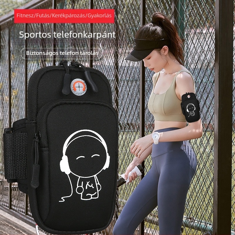 Telefon kar-táska futáshoz — ultra könnyű, nejlon, geometriai mintázat, kültéri sportokhoz