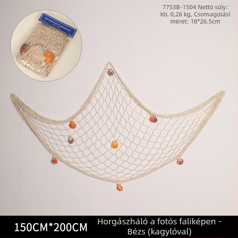 Fotófalhoz tartozó halászháló – modern, kézzel készített, idegen alakú, művészi fotókeret (Brand: Suojun; Stílus: Modern; Kézműves: Kézzel készített; Forma: Idegen alakú; Fotókeret jellemzői: Művészi)