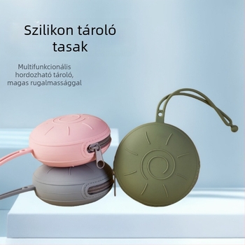 Akasztós tároló táska, XYS-0149, szilikonból, kézitáska-stílusú, többfunkciós, modern, egyszerű stílus, utazáshoz.