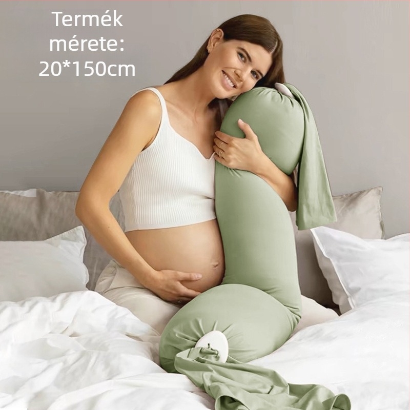 Várandós anyák számára készült párna téglalap alakú, tiszta pamut anyagból, tömeg 0.55–1.0 kg, töltőanyag: egyéb, alkalmas minden terhességi szakaszhoz