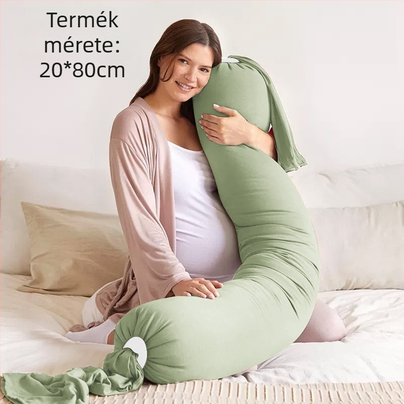 Várandós anyák számára készült párna téglalap alakú, tiszta pamut anyagból, tömeg 0.55–1.0 kg, töltőanyag: egyéb, alkalmas minden terhességi szakaszhoz