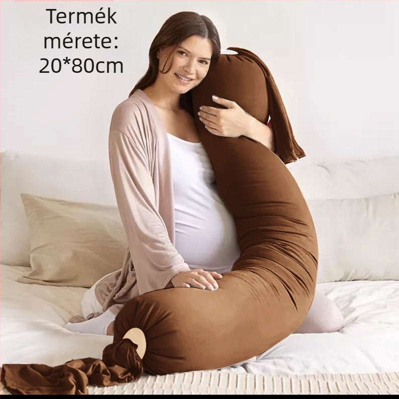 Várandós anyák számára készült párna téglalap alakú, tiszta pamut anyagból, tömeg 0.55–1.0 kg, töltőanyag: egyéb, alkalmas minden terhességi szakaszhoz