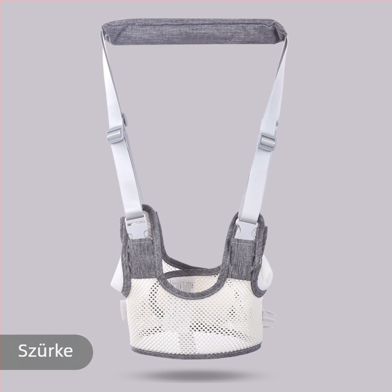 Baba járóöv - légáteresztő poliészter, segíti a járás tanulását, deréktámasz és esés elleni kötél, 7–36 hónapos korig