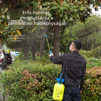 Lunong műanyag kertészeti permetező öntözéshez, növényvédő szer alkalmazásához és fertőtlenítéshez