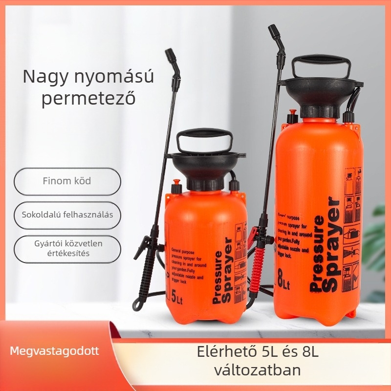 Lunong műanyag kertészeti permetező öntözéshez, növényvédő szer alkalmazásához és fertőtlenítéshez