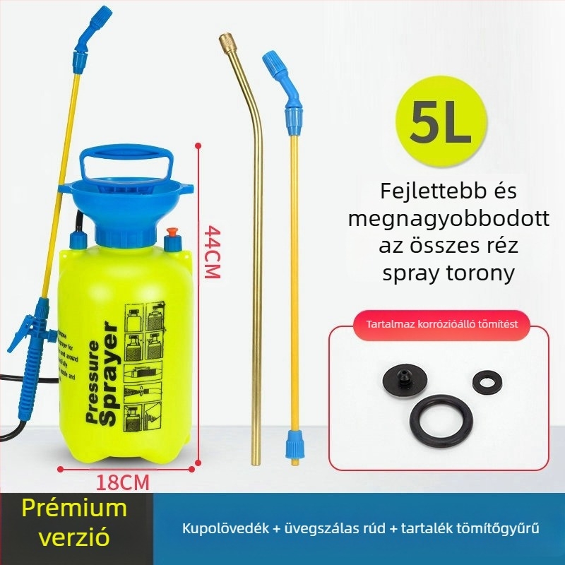 Lunong műanyag kertészeti permetező öntözéshez, növényvédő szer alkalmazásához és fertőtlenítéshez