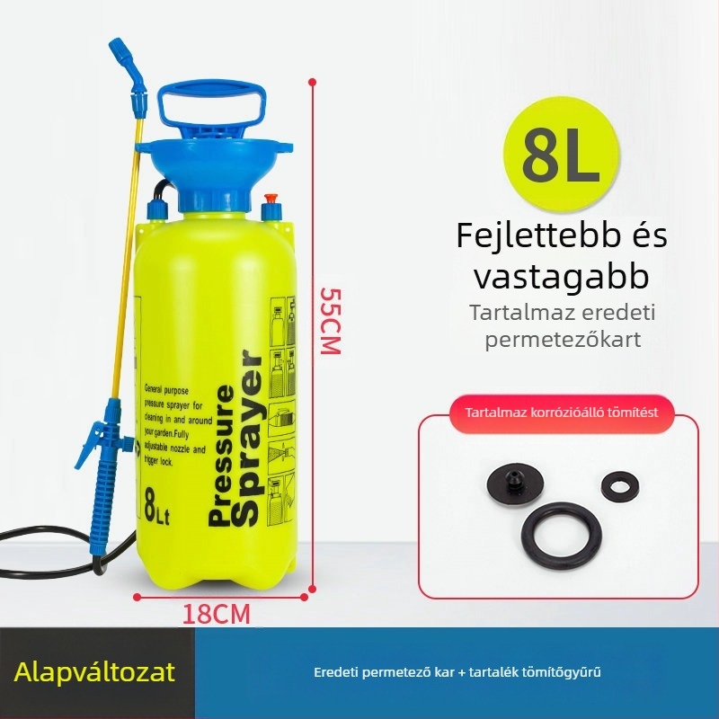 Lunong műanyag kertészeti permetező öntözéshez, növényvédő szer alkalmazásához és fertőtlenítéshez