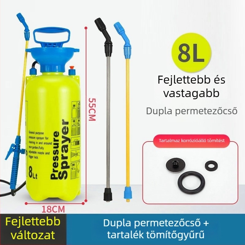 Lunong műanyag kertészeti permetező öntözéshez, növényvédő szer alkalmazásához és fertőtlenítéshez