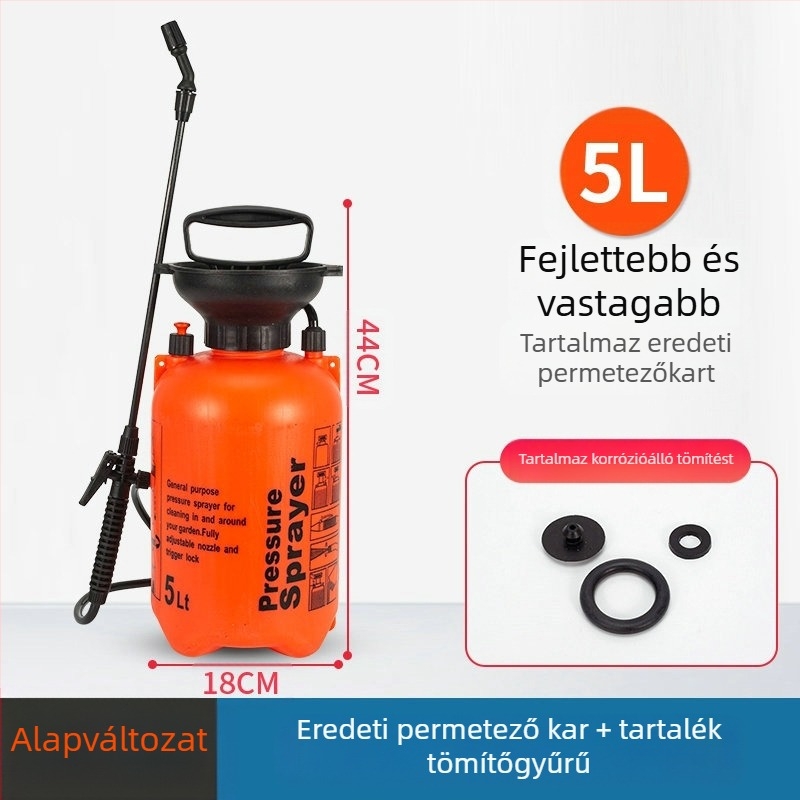 Lunong műanyag kertészeti permetező öntözéshez, növényvédő szer alkalmazásához és fertőtlenítéshez