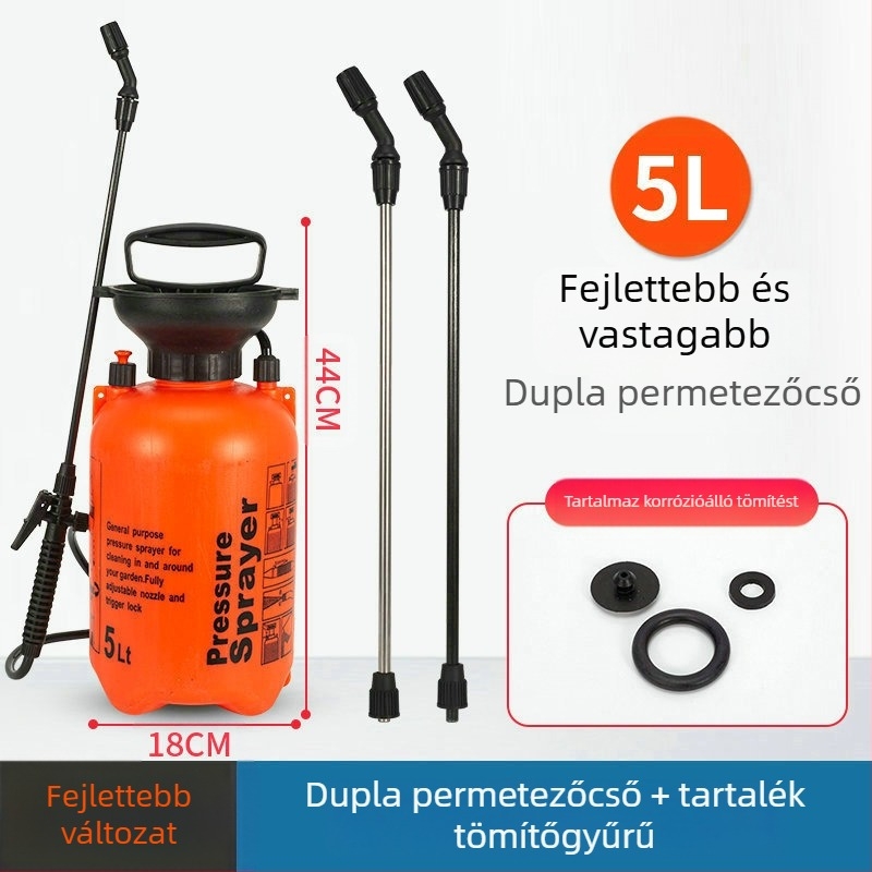 Lunong műanyag kertészeti permetező öntözéshez, növényvédő szer alkalmazásához és fertőtlenítéshez