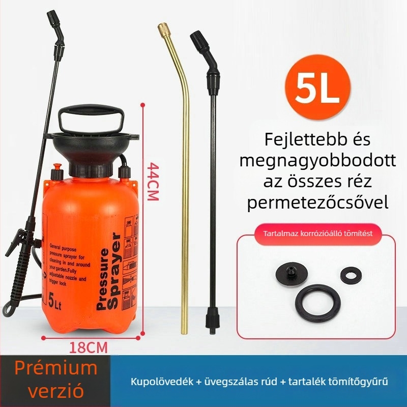 Lunong műanyag kertészeti permetező öntözéshez, növényvédő szer alkalmazásához és fertőtlenítéshez