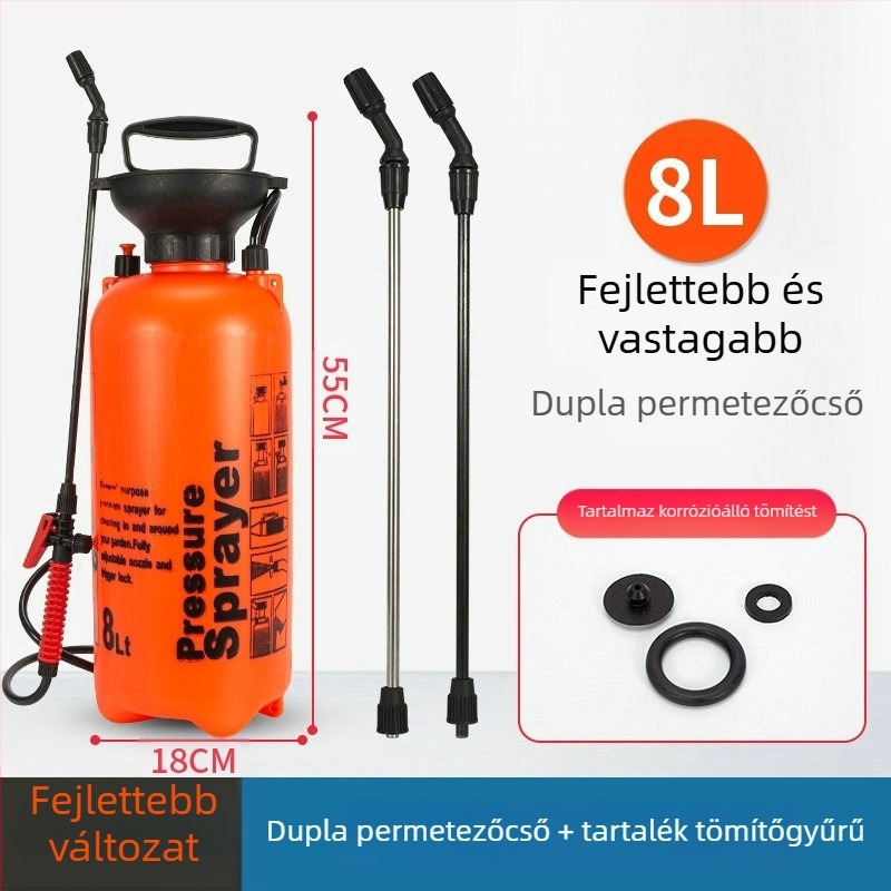 Lunong műanyag kertészeti permetező öntözéshez, növényvédő szer alkalmazásához és fertőtlenítéshez