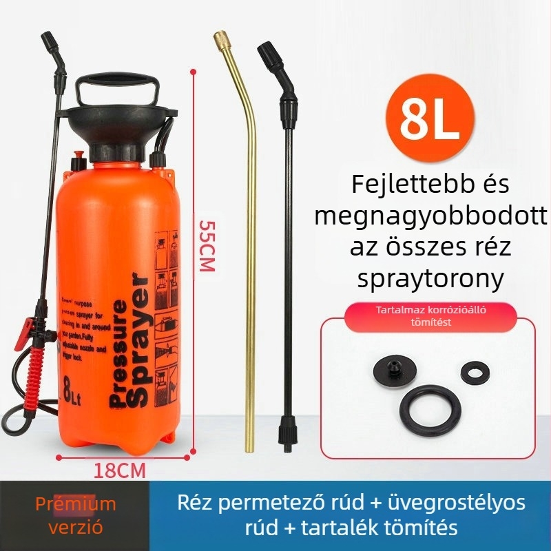 Lunong műanyag kertészeti permetező öntözéshez, növényvédő szer alkalmazásához és fertőtlenítéshez