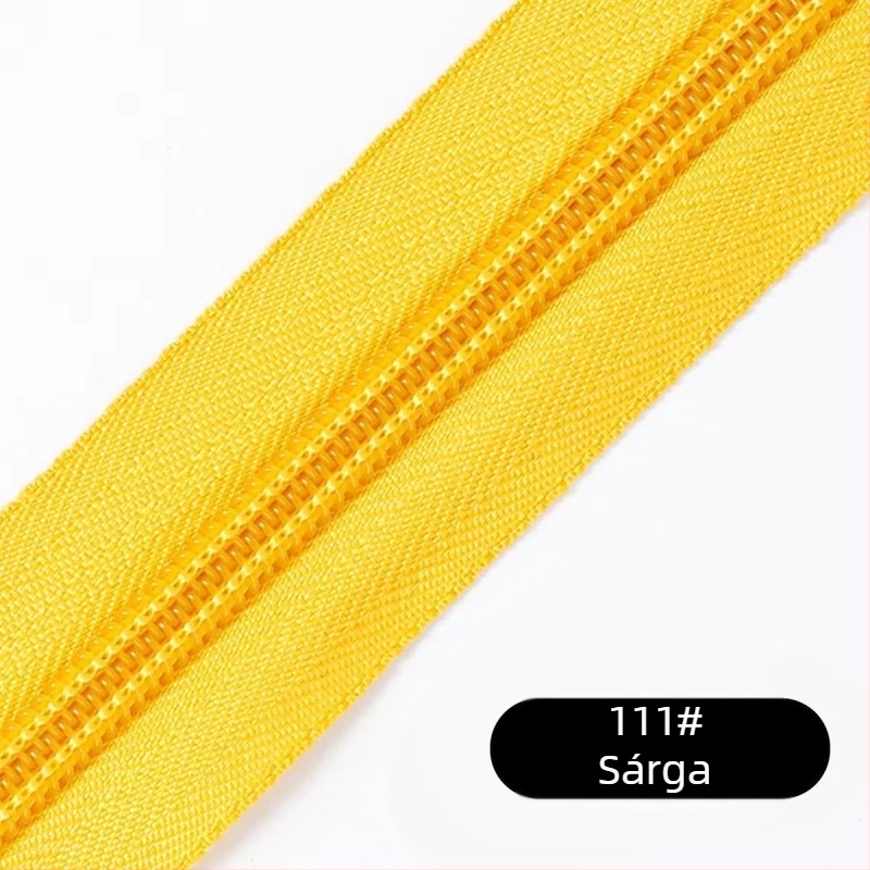 Nylon cipzár 28-fogas mintával, 200 yardos műanyag fogú cipzár csomagolva táskákhoz, hátizsákokhoz és ruházathoz