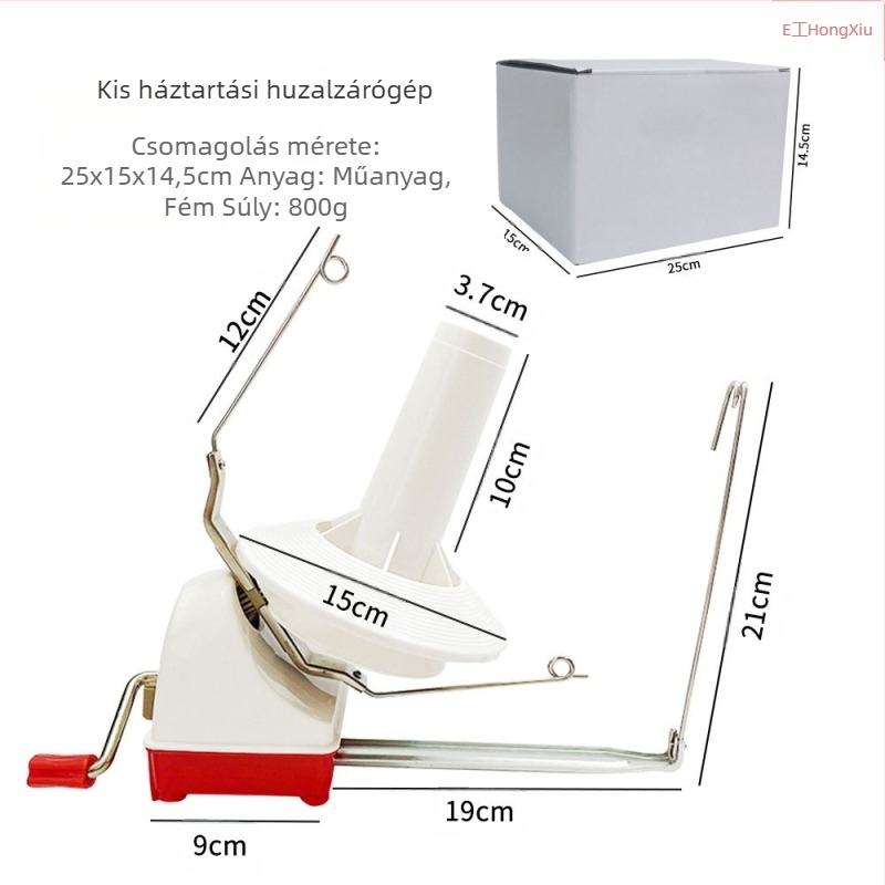 Fonalhuzó készülék otthoni használatra, kompakt ABS műanyagból, ernyő-tartóval, 20 darabos csomag