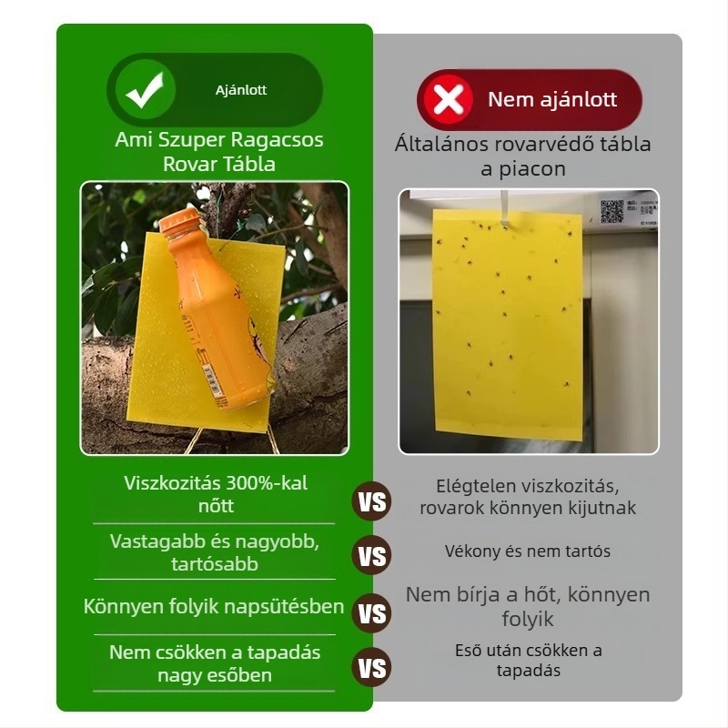 Ragasztó rovarcsapda – virág alakú doska a szúnyog- és legyek elleni védekezésre, csapdapapír gyümölcsfákhoz, mezőgazdasági ragadós legyek papír
