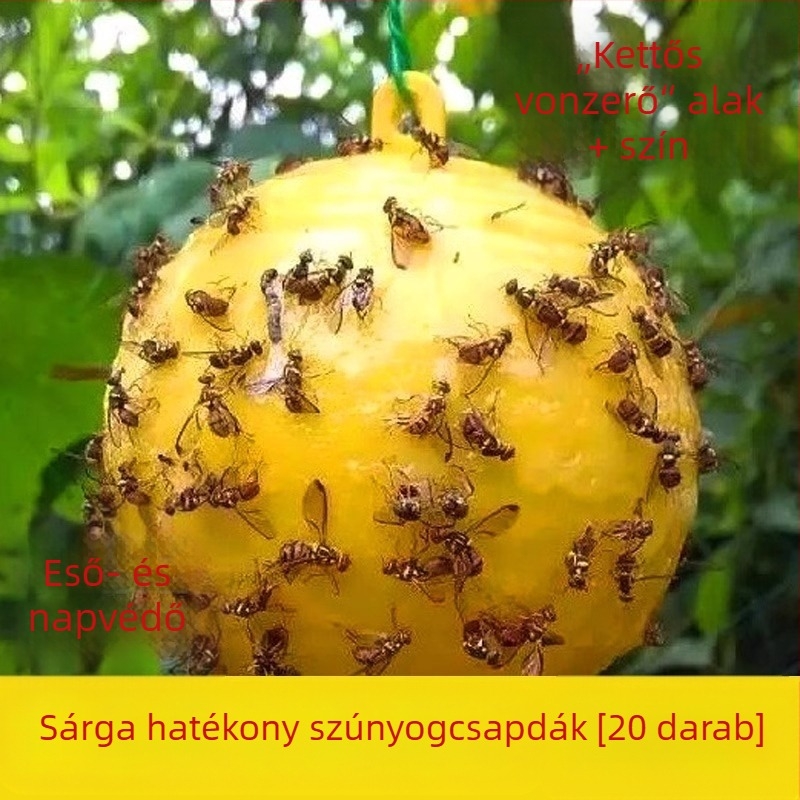 Ragasztó rovarcsapda – virág alakú doska a szúnyog- és legyek elleni védekezésre, csapdapapír gyümölcsfákhoz, mezőgazdasági ragadós legyek papír