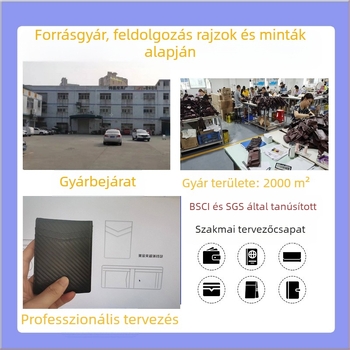 Férfi pénztárca pénzklippel - Valódi bőr, első réteg marhabőr, lopás elleni védelem, többkártyás, testreszabás
