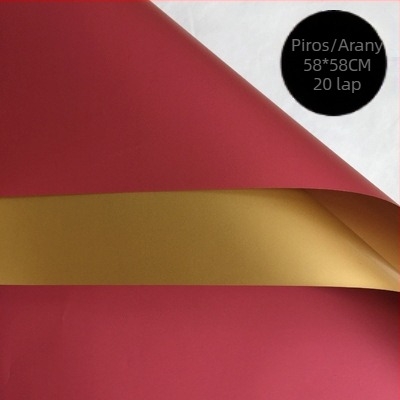 Friss virágcsokrok csomagolásához való papír – mindkét oldalán matt film, árucikk típusa: Spot, 20 darab a csomagban, tűrés ±1 cm