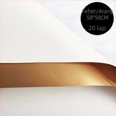 Friss virágcsokrok csomagolásához való papír – mindkét oldalán matt film, árucikk típusa: Spot, 20 darab a csomagban, tűrés ±1 cm