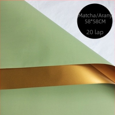 Friss virágcsokrok csomagolásához való papír – mindkét oldalán matt film, árucikk típusa: Spot, 20 darab a csomagban, tűrés ±1 cm