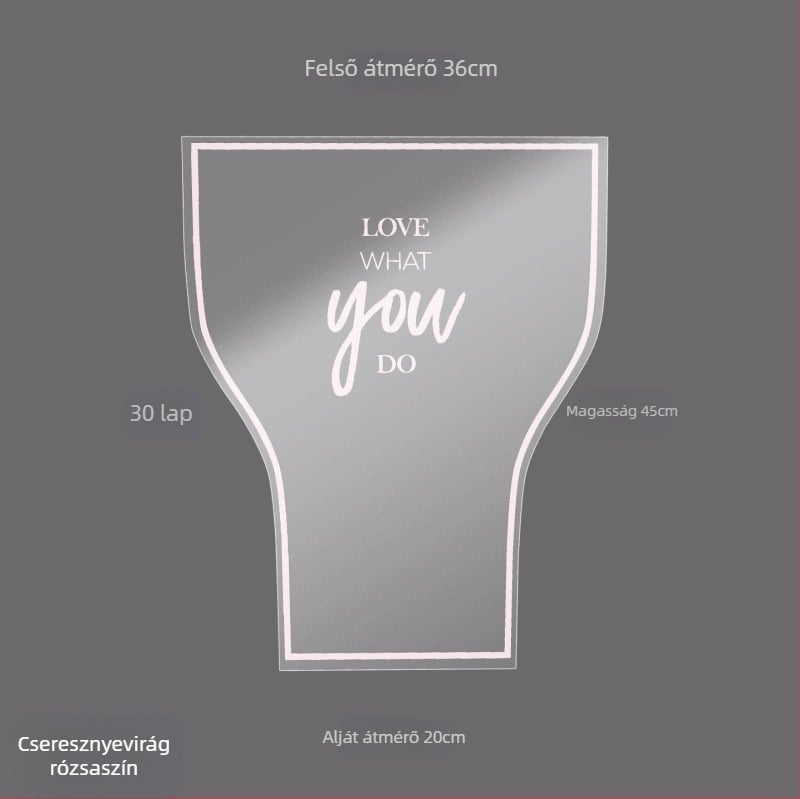 Virágcsomagoló tasak, átlátszó OPP anyag, multi-bag kialakítás, Shangjin márka