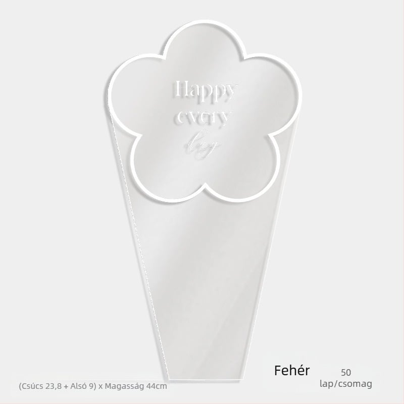 Virágcsomagoló tasak, átlátszó OPP anyag, multi-bag kialakítás, Shangjin márka