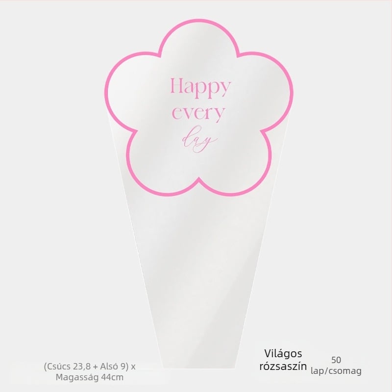 Virágcsomagoló tasak, átlátszó OPP anyag, multi-bag kialakítás, Shangjin márka