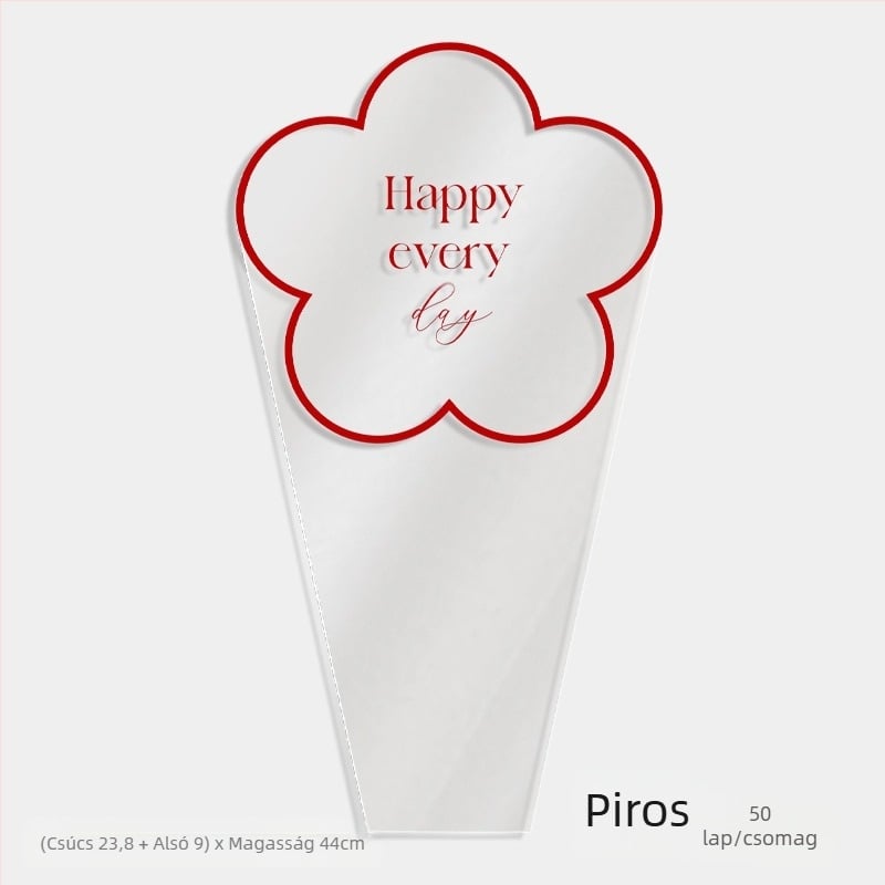 Virágcsomagoló tasak, átlátszó OPP anyag, multi-bag kialakítás, Shangjin márka