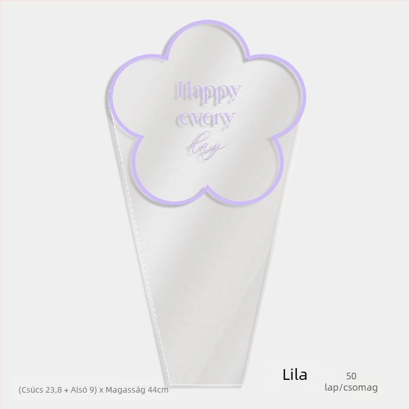 Virágcsomagoló tasak, átlátszó OPP anyag, multi-bag kialakítás, Shangjin márka