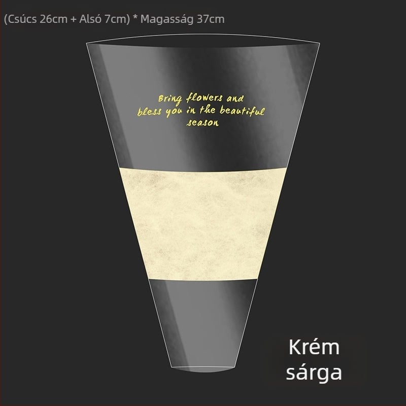 Virágcsomagoló tasak, átlátszó OPP anyag, multi-bag kialakítás, Shangjin márka