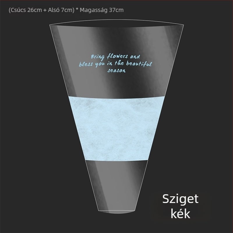 Virágcsomagoló tasak, átlátszó OPP anyag, multi-bag kialakítás, Shangjin márka