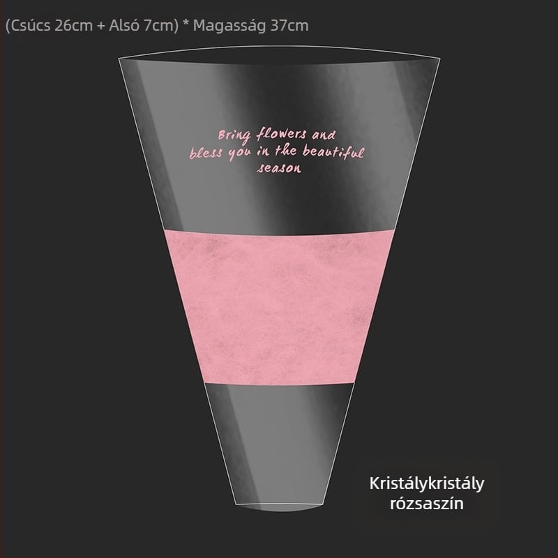 Virágcsomagoló tasak, átlátszó OPP anyag, multi-bag kialakítás, Shangjin márka