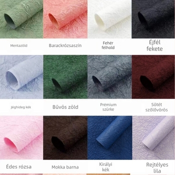 Kézzel készített kőtextúrájú csomagolópapír, 5 darab/csomag