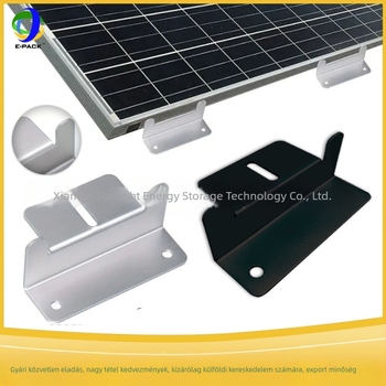 E-Pack Z tartó napelemes panelekhez – alumínium ötvözetből, nagy és kis Z típusú tartók, készlet 4 vagy 8 darab