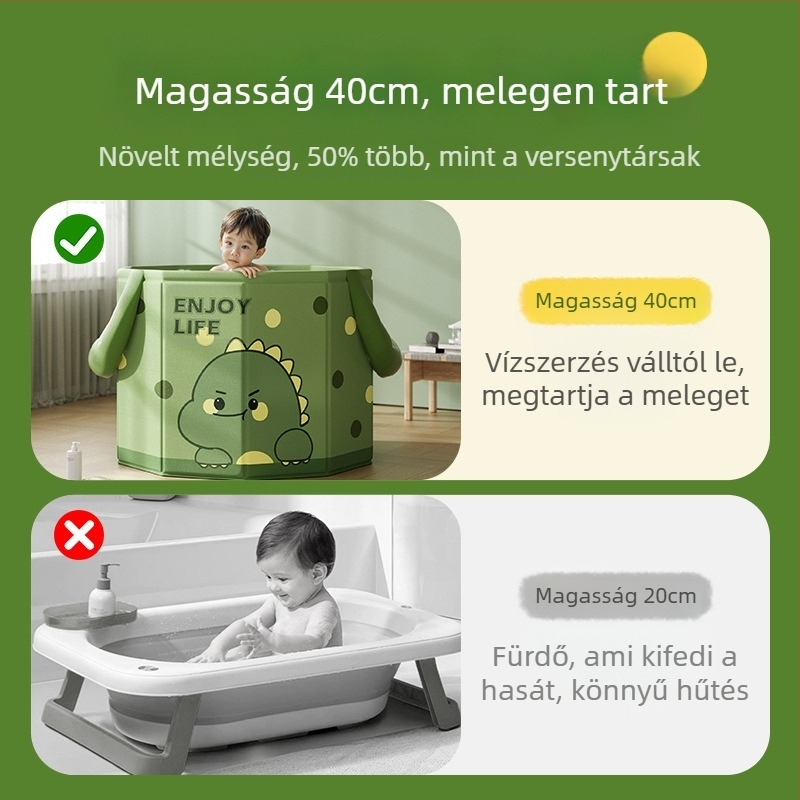 Összecsukható babafürdőkáda gyerekeknek, otthoni használatra, helyi termék
