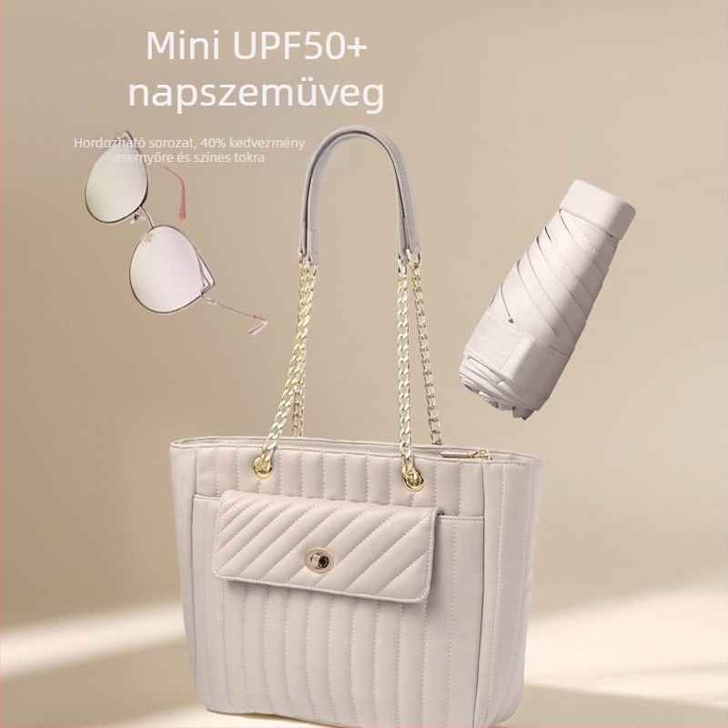 South Joe ultrakönnyű hatszárnyú napernyő nőknek pánttal | kézi nyitás, alumíniumváz, 210T anyag, UPF>50, kompakt zsebes dizájn