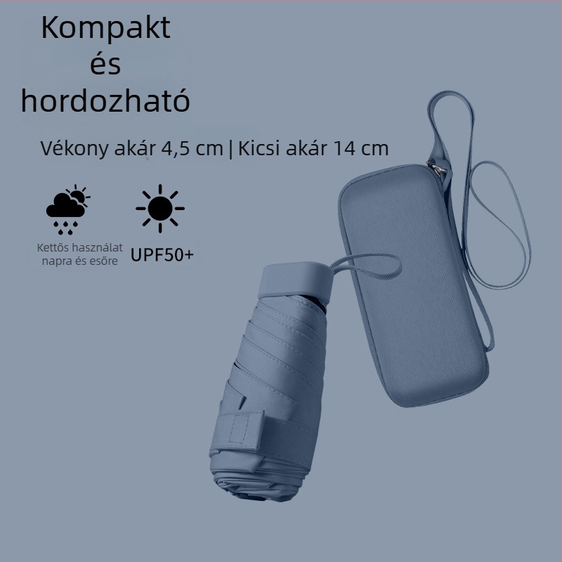 South Joe ultrakönnyű hatszárnyú napernyő nőknek pánttal | kézi nyitás, alumíniumváz, 210T anyag, UPF>50, kompakt zsebes dizájn