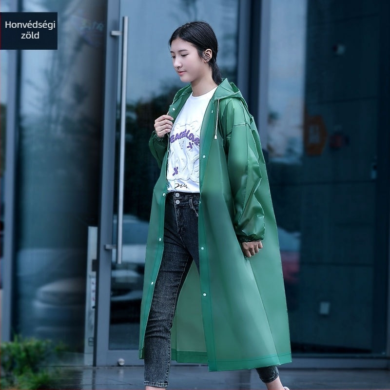 Rain Age EVA poncsó felnőtteknek – egy darabból álló fazon, EVA anyag 1,2 mm, túrázáshoz, nyomtatott logó, testreszabható