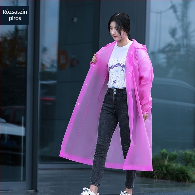 Rain Age EVA poncsó felnőtteknek – egy darabból álló fazon, EVA anyag 1,2 mm, túrázáshoz, nyomtatott logó, testreszabható