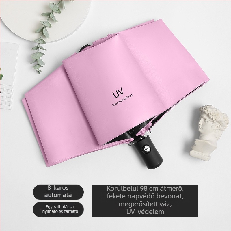 8-ágú szélálló UV-szűrős napernyő automatikus nyitás-zárás és logó testreszabás