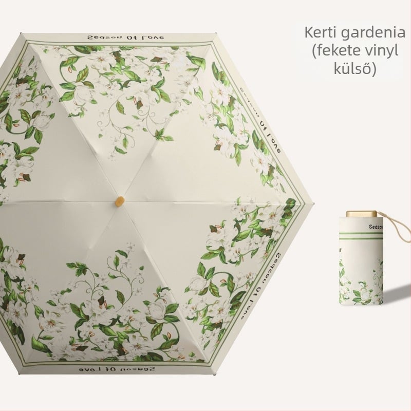 Napernyő 16 bordával, kézi nyitás, UPF50+ UV-védelem, ötvözet bordák, keményfa nyél