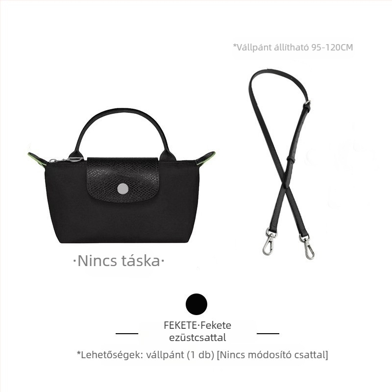 Állítható táska-/válltáska pánt (Longxiang mini stílus; kopásálló; szuper rost; 2023 tavasz; Dumpling táska pánt)