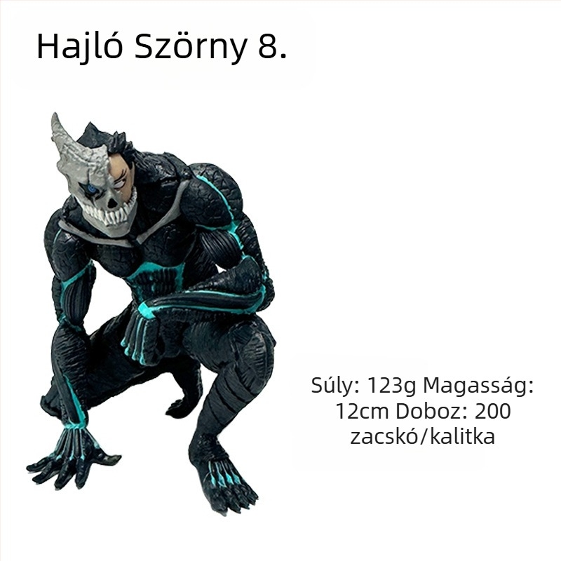 Monster No.8 díszfigura - asztali dekoráció mozgatható ízületekkel, vinil anyagból, összeszerelt, 15–17 éveseknek