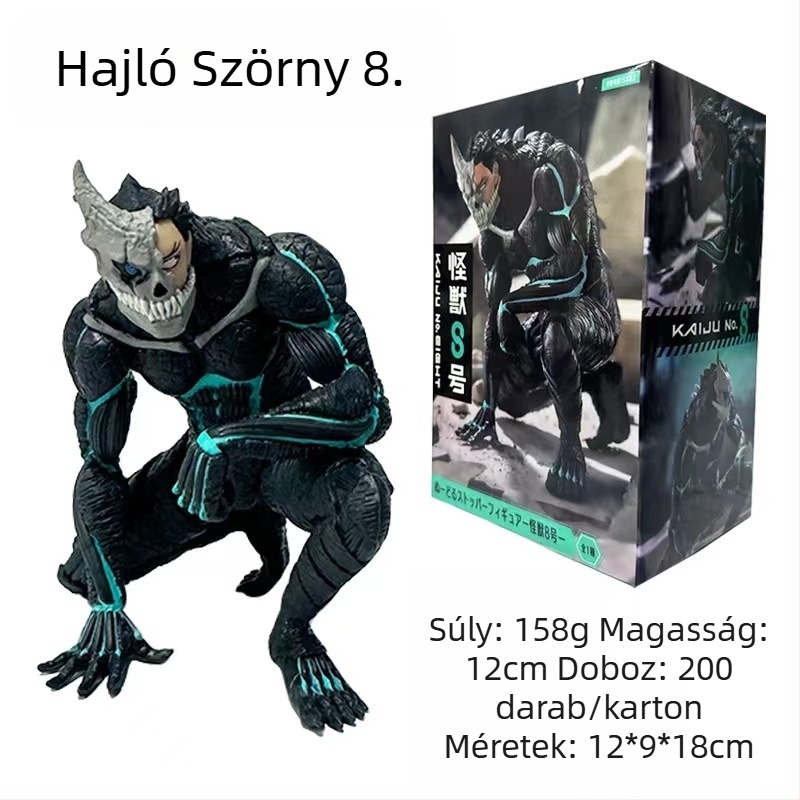 Monster No.8 díszfigura - asztali dekoráció mozgatható ízületekkel, vinil anyagból, összeszerelt, 15–17 éveseknek