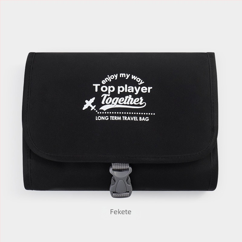 Tisztálkodó táska száraz–nedves szétválasztással, hordozható, Oxford vászon, egyszerű és modern stílus, ideális utazáshoz és üzleti utakhoz