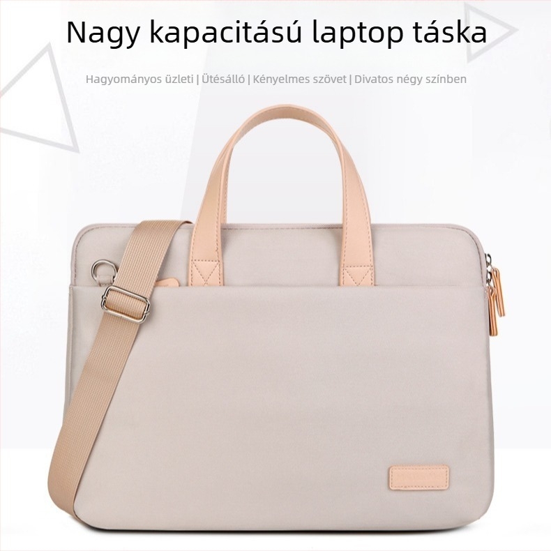 Laptop táska, Oxford anyagból, lélegző, ultrakönnyű, lopás elleni védelem, városi egyszerű stílus (Oxford anyag)